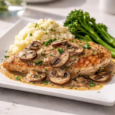 Pollo al funghi