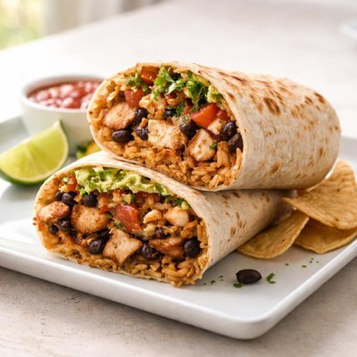Pollo asada burrito