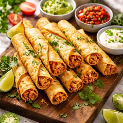 Pollo bravo crispy taquitos