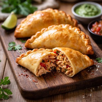 Pollo empanada