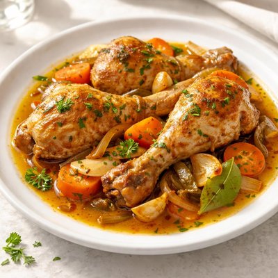 Pollo en salsa de escabeche