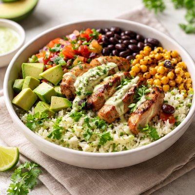 Pollo loco grande avocado chicken bowl