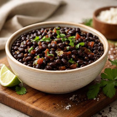 Pollo tropical black beans