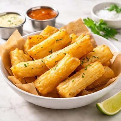 Pollo tropical fried yucca