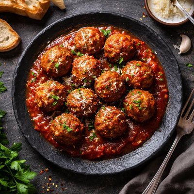 Meatballs in tomato sauce