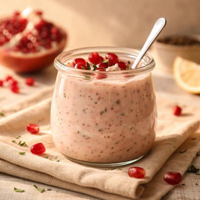 Pomegranate creamy sauce