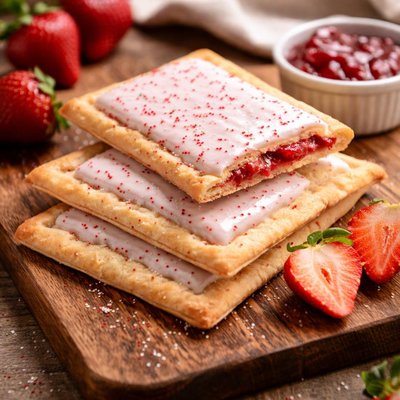 Pop tarts strawberry frosted