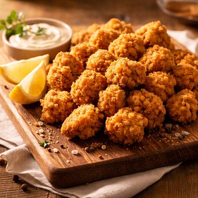 Popcorn chicken snack