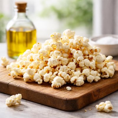 Popcorn in canola oil