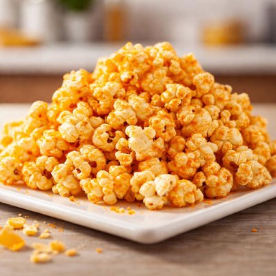 Popcorn with cheese seasoning