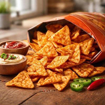 Popcorners spicy queso