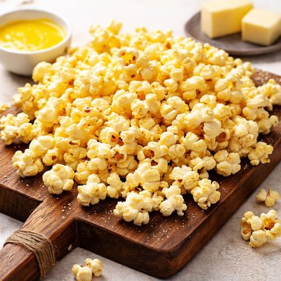 Palomitas de maíz con sabor a mantequilla extra