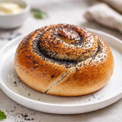 Poppy seed bun