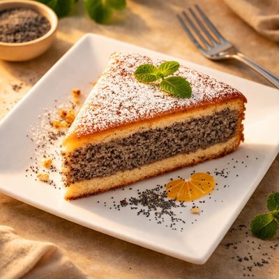 Poppy seed cake austrian