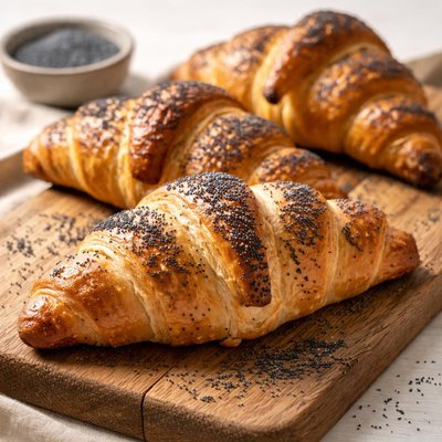 Poppy seed croissant