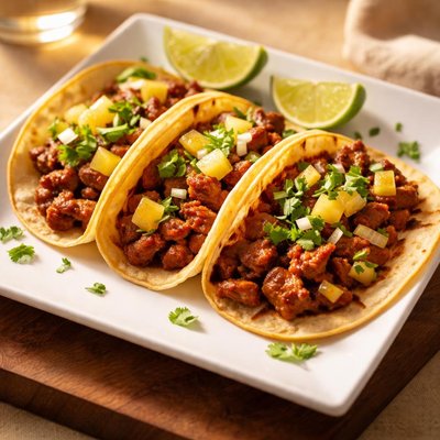 Pork al pastor taco
