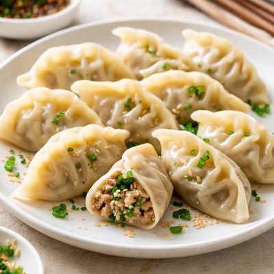 Pork and chive dumplings