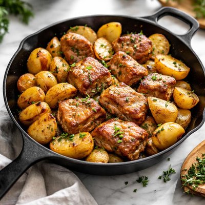 Pork and potatoes