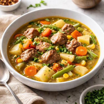 Pork and vegetable soup