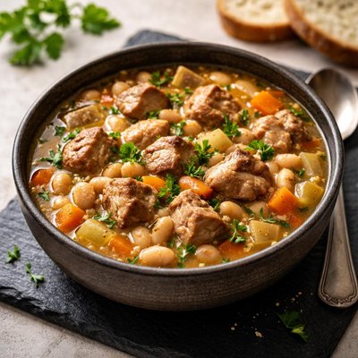 Pork bean soup