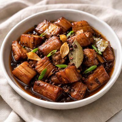 Pork belly adobo
