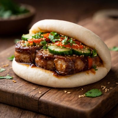 Pork belly bun