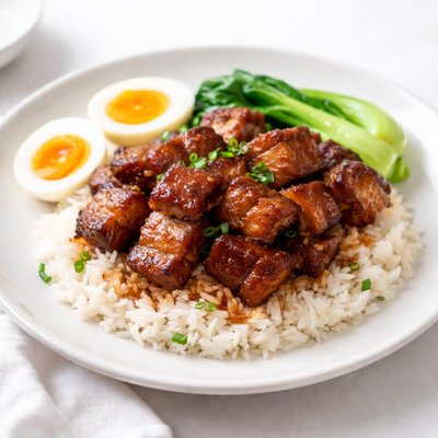 Pork belly rice