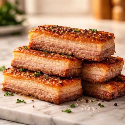Pork belly slices