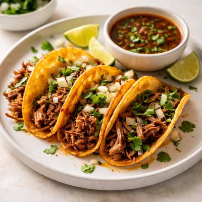 Pork birria tacos