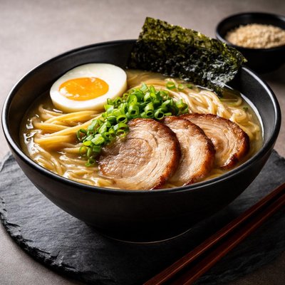 Sopa de cerdo ramen
