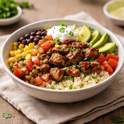 Pork burrito bowl