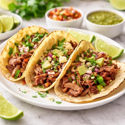 Pork carnitas tacos