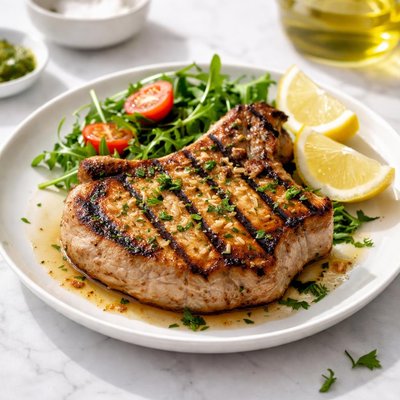 Pork chop grilled