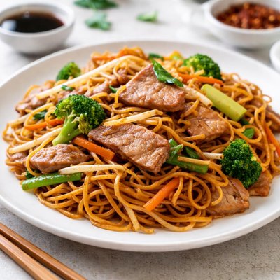 Pork chow mein