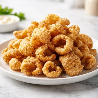 Pork crackling chips