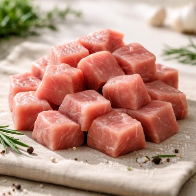 Pork cube cut
