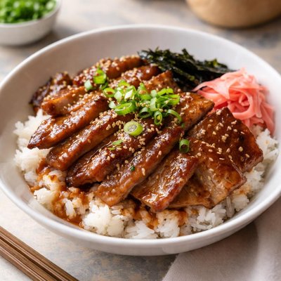 Pork donburi