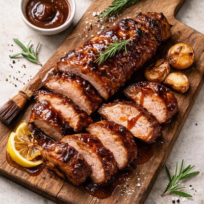Pork in bbq sauce