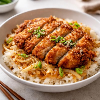 Pork katsudon