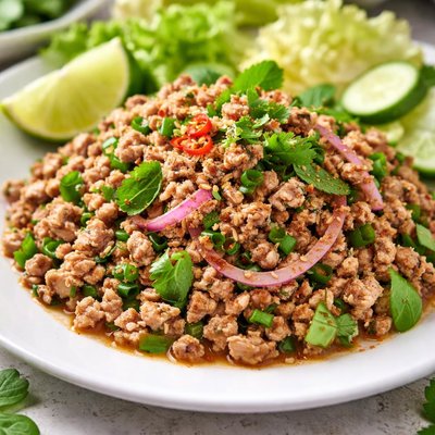 Pork larb