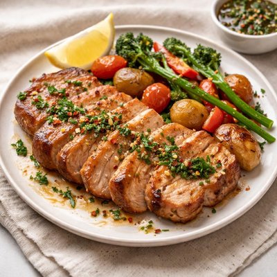 Lomo de cerdo a la plancha