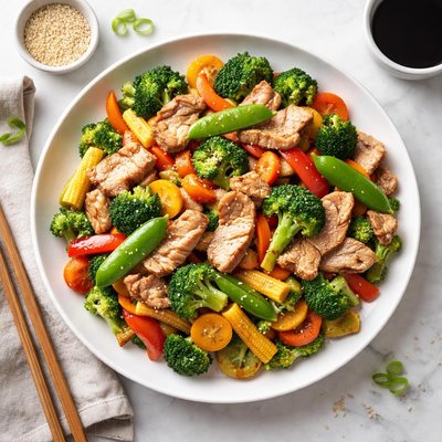 Pork mixed veggies
