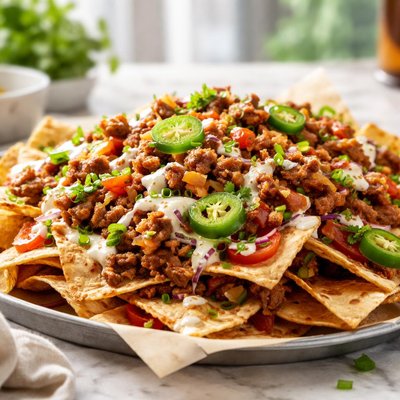 Pork nachos
