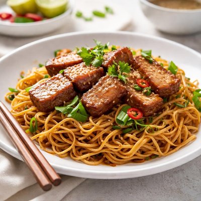 Pork noodles