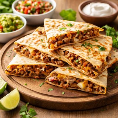 Pork quesadillas