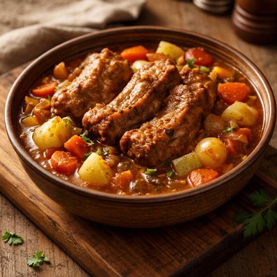 Pork rib stew