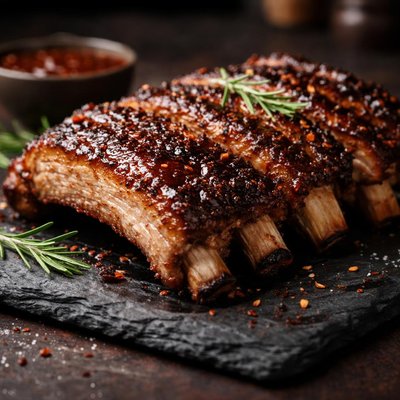 Pork ribs with bone