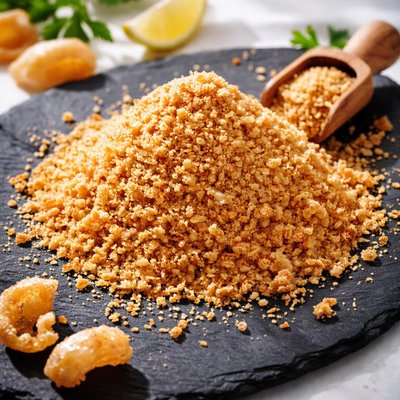 Pork rind breadcrumbs