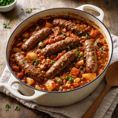 Pork sausage casserole