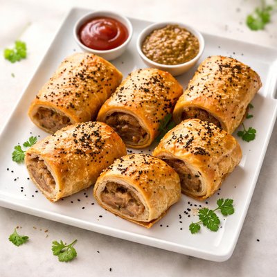 Pork sausage rolls